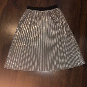 Xhilaration Midi Skirt Glittery Gold /S
